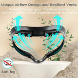 Vr Facial Interface Replacement Kit For Oculus Quest 2, Vr Accessories Facial Interface Bracket, Anti-Leakage Nose Pad,Lens Cover,Foam Face Covers For Meta Quest 2