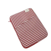 11-13Inch Cute Puffy Laptop Sleeve Fairycore Carrying Laptop Bag Cover Kawaii Tablet Liner Pouch Cottagecore Office Accessories (13Inch,Red)