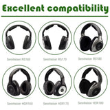 Ear Pads Replacement Ear Cushions Compatible With Sennheiser Rs160/Rs170/ Rs180, Hdr160/Hdr170 /Hdr180 Headphones Ear Pads Cover Parts Headband