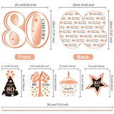 Rose Gold 80Th Birthday Party Decoration Set Golden 80Th Birthday Part