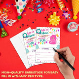 Baking Birthday Party Invitation, Kitchen Themed Fill-In Invites For Teens Boys & Girls, 20 Invitations With Envelopes (4" X 6"), Kids Cooking Party Favors Decorations And Supplies -57