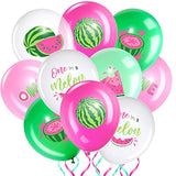 36-Pcs Watermelon Theme Balloons Summer & 1st Birthday Party Decor