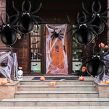 6 Pack Halloween Spider Balloons 33 Inch Black Foil Mylar Balloons Party Decorations