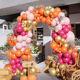 Pink and Orange Balloon Arch Kit: 154 Piece Party Decor