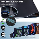 Excel Cheat Sheet Desk Pad With 231 Shortcuts | Us Local Store | Xl 31.5"X11.8" Waterproof Mousepad | Non-Slip Office & Gaming Desk Mat | Stitched Edges | Employee Appreciation Gifts