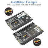 2 In 1 Msata And B Key Ssd To 2.5" Sata Iii With Frame Bracket Retain Msata Ssd As 7Mm 2.5" Sata Drive