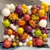 Thanksgiving Balloon Arch Kit: Pumpkin Maple Leaf Fall Party Decor