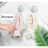 6 Pack Clear Suction Cup Hooks, Heavy-Duty Reusable Wreath Hangers For Glass Windows Smooth Doors, Waterproof Suction Cup Hooks For Shower Bathroom Kitchenware And Christmas Wreaths,Up To 15 Lbs (6)