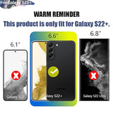 Battery Case For Samsung Galaxy S22+ / S22 Plus, 5000Mah Rechargeable Extended Battery Charging Charger Case, Add 100% Extra Juice (6.6 Inches) Black