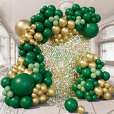 151pcs Green & Gold Balloon Arch Kit for Birthday, Baby Shower Wedding Decor