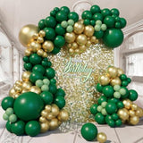 151pcs Green & Gold Balloon Arch Kit for Birthday, Baby Shower Wedding Decor
