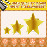 70 Pc Gold Star Centerpieces for Movie Night Graduation and Party Table Decor