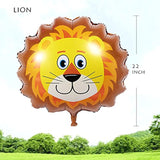 Jungle Safari Animal Balloons 6 Pack Zoo Theme Birthday Baby Shower Party Decor