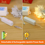 Rechargeable Star Fairy Lights Battery Operated With 8 Modes, 17Ft 50Led String Lights Indoor With Timer, Twinkle Lights