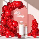 110Pcs Red Balloon Garland Arch Kit, 18 12 10 5 Inch Red Latex Balloon