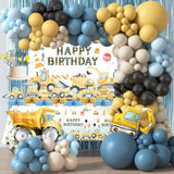 Construction Birthday Party Supplies, Construction Birthday Decorations, Dump Truck Party Decor, Backdrop, Cake Toppers, Balloon Garland, Tablecloth, Cupcake Toppers, Foil Balloons