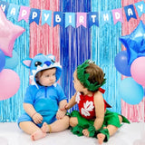 Cartoon Birthday Decorations With 2Pack Cartoon Party Streamers, 18Pcs Cartoon Party Balloons & 1Pcs Cartoon Birthday Banner For Cartoon Birthday Party Photo Props Backdrop Supplies