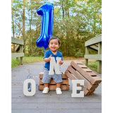 Number 5 Balloon 40 Inch For 5Th Birthday Decorations, 15 25 35 50 Big Navy Blue Numbers Balloons For Wedding Party Decor