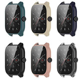 Compatible With Amazfit Gts 4 Case Cover, Scratch-Resistant Pc Protective Case With Hd Tempered Glass Screen Protector For Amazfit Gts 4 Smartwatch (Not For Gts4 Mini) (6-Pack)