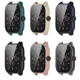 Compatible With Amazfit Gts 4 Case Cover, Scratch-Resistant Pc Protective Case With Hd Tempered Glass Screen Protector For Amazfit Gts 4 Smartwatch (Not For Gts4 Mini) (6-Pack)