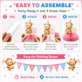 Gender Reveal Decorations Teddy Bear Table Centerpieces Party Decoration