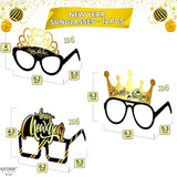 12 Pcs 2026 New Year Eyeglasses Party Supplies