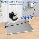 U-Shape Angle Usb 3.1 Adapter Converter 10Gbps 180 Degree Usb A Male To Female