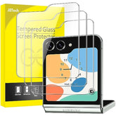 JETech Front Screen Protector for Samsung Galaxy Z Flip 5, 9H Tempered Glass Film, Anti-Scratch, HD Clear, 3-Pack