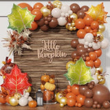9 Pcs Fall Maple Leaf Foil Balloons 24 Inch Autumn Leaves Thanksgiving Party Decor