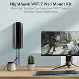 Wall Mount Bracket For Nighthawk Wifi 7 Router, Aluminum Alloy Wall Mount Holder Compatible With Nighthawk Rs90 Rs100 Rs150 Rs200 Rs280S Rs300 Rs500 Rs600 Rs700S Be17000 Be19000 (1 Pack)