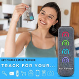 Key Finder, 80Db Rf Item Tracker Locator With Super-Long Working Range (Grey)