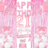 21St Birthday Decorations For Her - Rose Gold 21 Birthday Party Decor,
