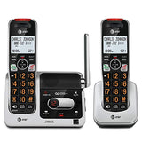 Bl102-2 Dect 6.0 2-Handset Cordless Phone For Home With Answering Machine, Call Blocking, Caller Id Announcer, Audio Assist, Intercom, And Unsurpassed Range, Silver/Black