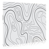Glass Gaming Mouse Pad,Accurate And Fast Mouse Tracking,Tempered Glass,Anti-Slip Rubber Base,Xl Mouse Mat For Gamer, Office & Home,White Topographic