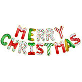 Merry Christmas Balloons Banner, Santa Foil Balloons For Xmas, Home, Christmas Party Decorations Supplies