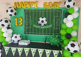 7x5ft Soccer Birthday Party Backdrop Football Field Photography Background