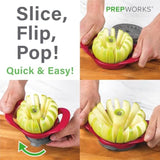 PrepWorks Dishwasher Safe Apple Slicer and Corer β 16-Slice Thin Apple Cutter with Safety Cover