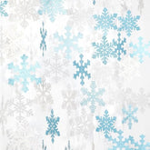 Snowflake-Snow Teal-Silver Christmas Party-Decorations Garland - 6Pcs Winter Wonderland Girl Frozen Birthday Hanging Decoration Streamers Banner, Snow White New Year Supplies Holiday Decor