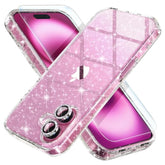 iPhone 16 Clear Glitter Case with Screen & Camera Protectors 6.1in