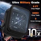 6-Pack 3D Hd Clear Screen Protectors Compatible With Apple Watch 38Mm/40Mm/41Mm/42Mm/44Mm/45Mm/46Mm/49Mm Compatible With S1/2/3,S4/5/6Se,S7/8/9,S10,Ultra 1/2/3 All Models (38Mm/Black, S1/2/3)