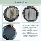 Prime Earpads Replacement Compatible With Taotronics Tt-Bh046 Headphone Ear Pads Cushion(Protein Leather/Memory Foam)