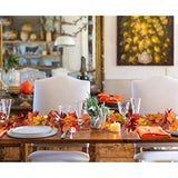 2 Pack Fall Garland Maple Leaf, 5.9Ft/Piece Hanging Vine Garland Artificial Autumn Foliage Garland Thanksgiving Decor For Home Wedding Fireplace Party Christmas (Brown)