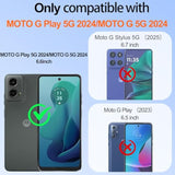 For Motorola Moto G 5G 2024 Case: Moto G Play 5G 2024 Case With 2Pcs Screen Protector,360° Rotation Ring Holder Magnetic Kickstand,Plating Gold Edge Soft Tpu Protective Cover, Light Purple