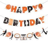 Basketball Happy Birthday Banners?Basketball Themed Party Decorations, Basketball Themed Party Supplies Basketball Slam Dunk Garland Birthday Party Bunting Sign For Kids Teenagers Boys Men