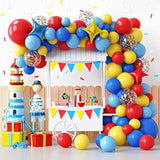 Carnival Circus Balloon Garland Arch Kit 120pcs Red Blue Yellow Party Decor