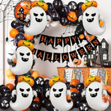 Halloween Foil Balloons: Pumpkin & Ghost Party Decorations (6pcs)