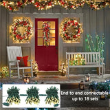 Christmas Lights, 33Ft 100 Led 5Mm Wide Angle Gentle Twinkle, Warm White, 120V Ul Certified Connectable String Lights Fo