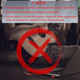 6.35Mm Trs Female To Usb C Stereo Audio Adapter Cable With Nylon Braiding For Amplifiers, Mixers, Home Theaters, 6.35Mm Headphones, Compatible With Iphone 15/16 Series, 1 Ft, Red