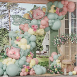 Tea Party Decorations 139Pcs Pastel Tea Party Balloon Arch Garland Kit With Pink Green Teapot Mylar Balloon For Let'S Par-Tea Girls Birthday Spring Garden Tea Party Decor (Tea Party)
