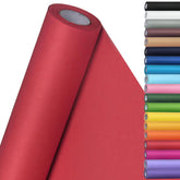 15" X 450" (37.5') Kraft Paper Roll For Art Craft Supplies Gift Wrapping Moving Packing Kids Painting Drawing Paint Easel Poster Chart Paper (Red, 15" W X 450" L (37.5'))